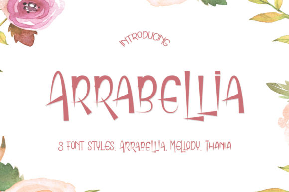 Arrabellia Family: A Modern Display Font for Clean, Friendly Design