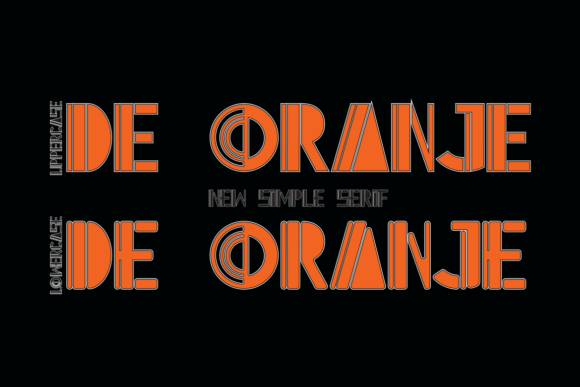 De Oranje: A Modern Display Font for Unique Design Needs