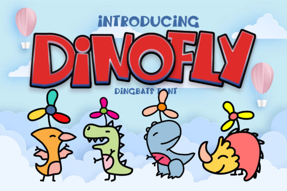 Dinofly: A Playful Display Font for Creative Projects