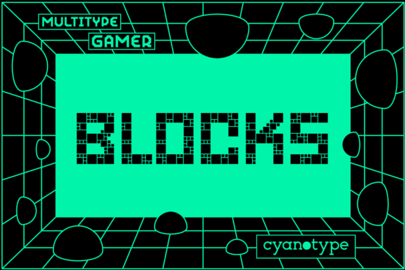 Gamer Blocks: Elevating Digital Design with Unique Pixelated Typography
