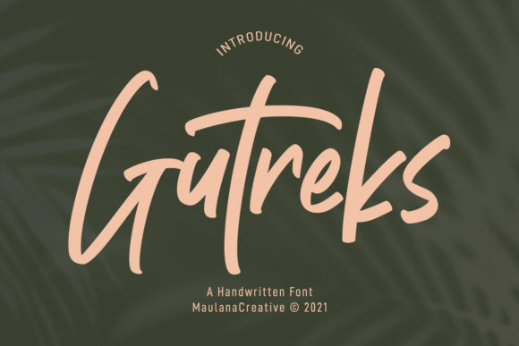 Gutreks: Elevating Visual Identity with Brushed Typography