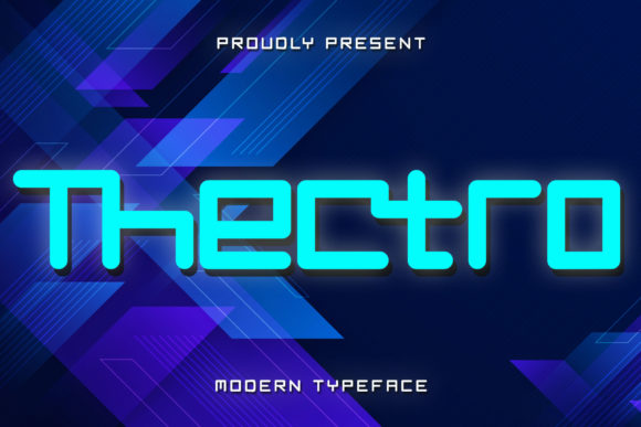 Thectro: Elevating Digital and Print Design with a Robotic Aesthetic